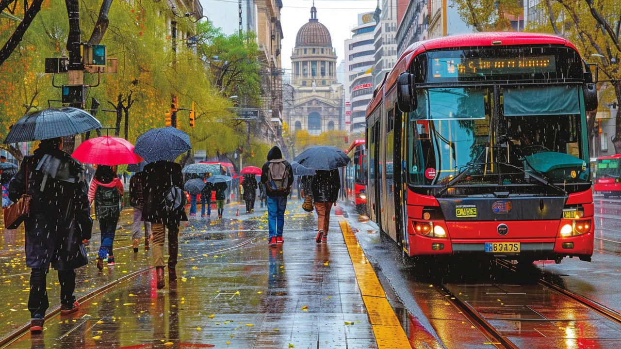 Lluvias Torrenciales en Chile: Daños en 24 Casas, 30 mm de Agua en Santiago y Suspensión de Clases