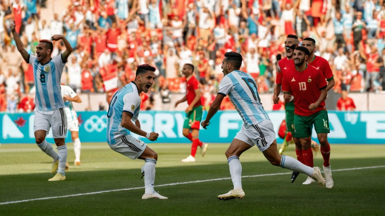 Argentina pierde 1-2 ante Marruecos en un emocionante partido de fútbol olímpico