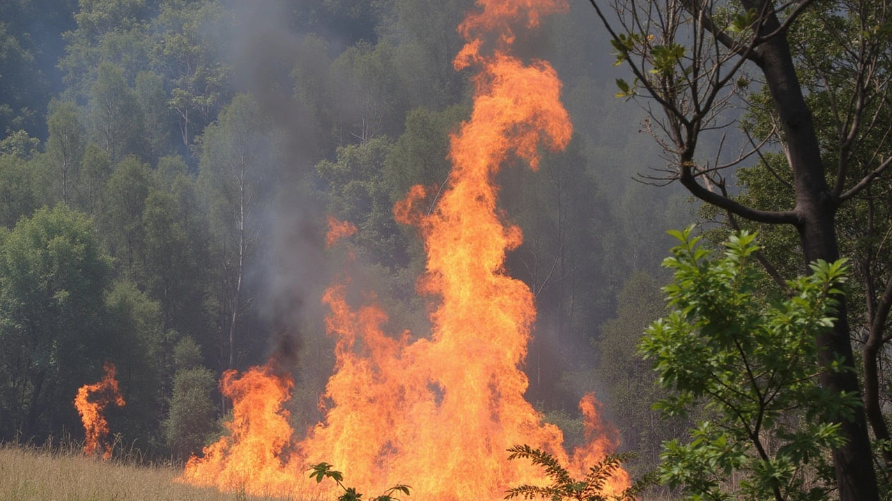 Grave incendio forestal desata Alerta Roja en Quilpué y Villa Alemana, amenaza más de 40 hectáreas